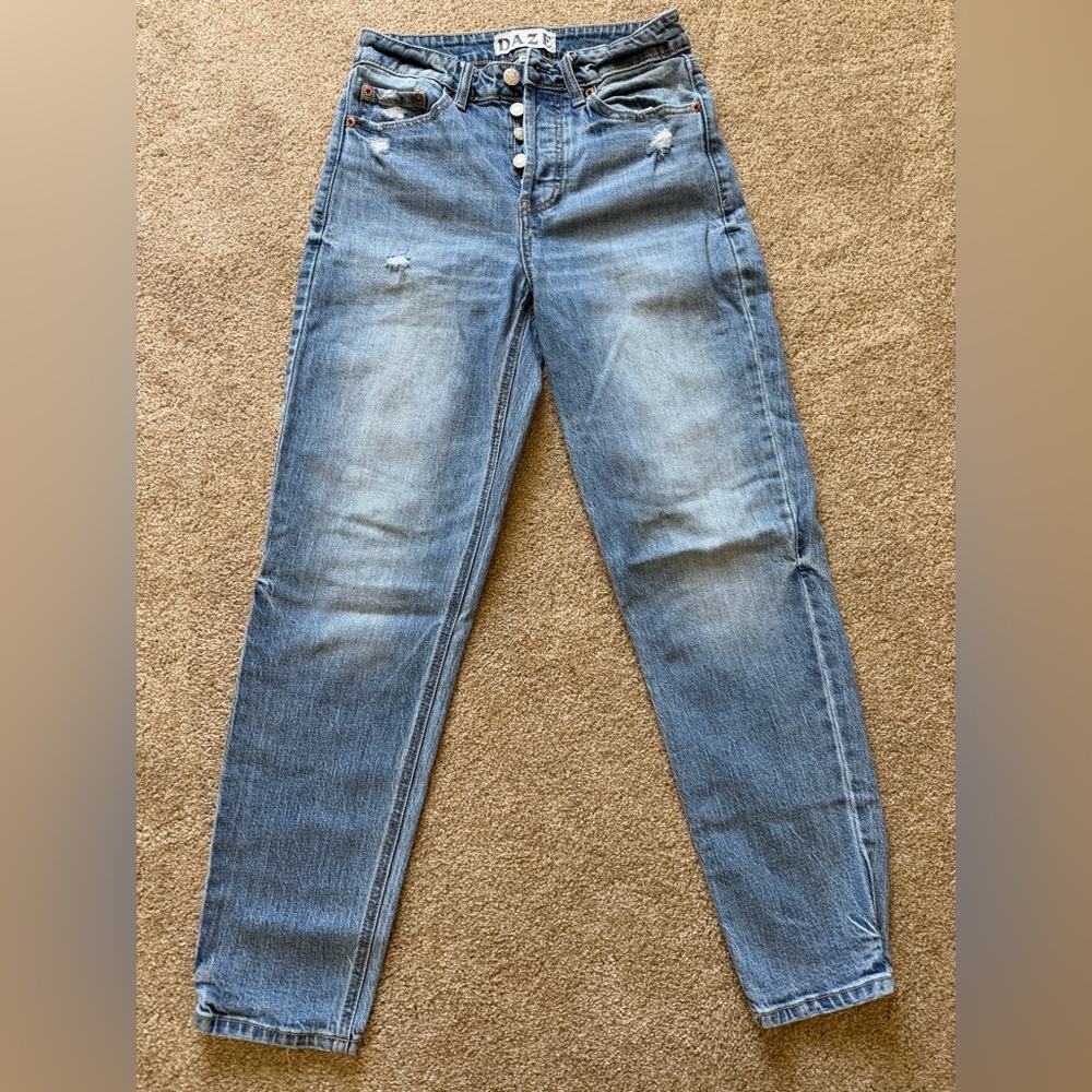 Daze Tough Love Blue Straight Leg Women's Jeans